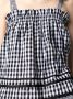 BAPY BY *A BATHING APE Top met gingham ruit Zwart - Thumbnail 5