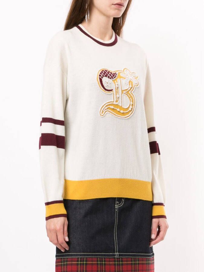 BAPY BY *A BATHING APE Trui met colourblocking Wit