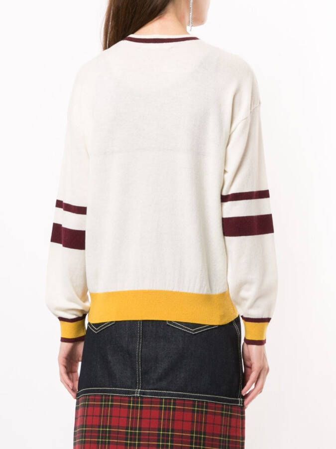 BAPY BY *A BATHING APE Trui met colourblocking Wit