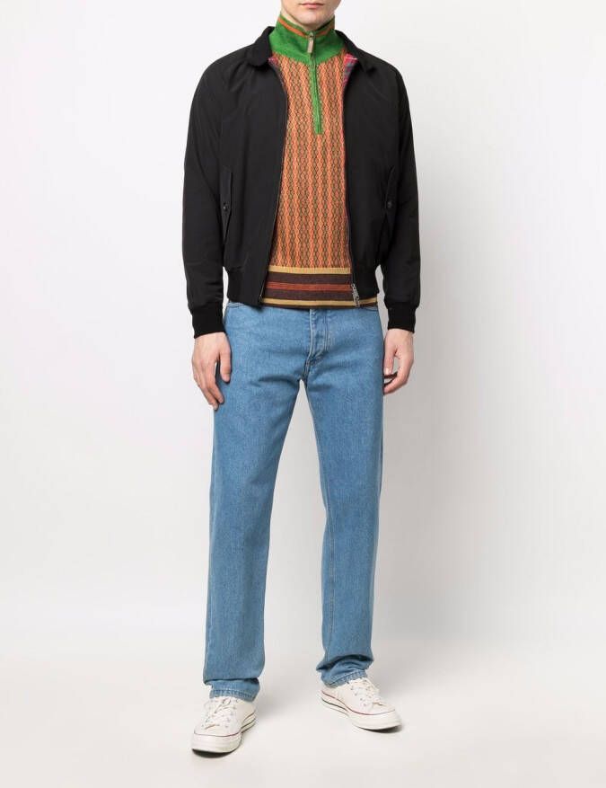 Baracuta G9 Harrington jack van katoenmix Zwart