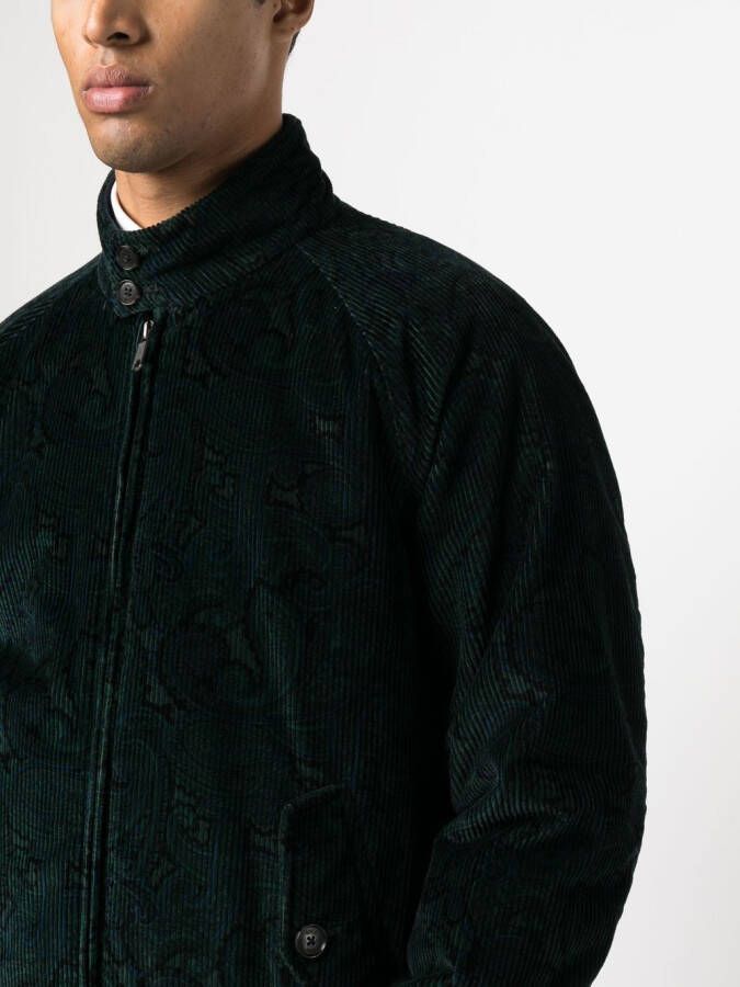 Baracuta Broek met paisley-print Groen