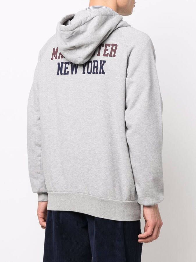 Baracuta x Noah fleece hoodie Grijs