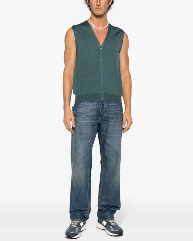 Barba Gebreide spencer Blauw