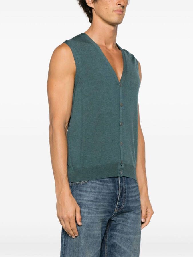 Barba Gebreide spencer Blauw