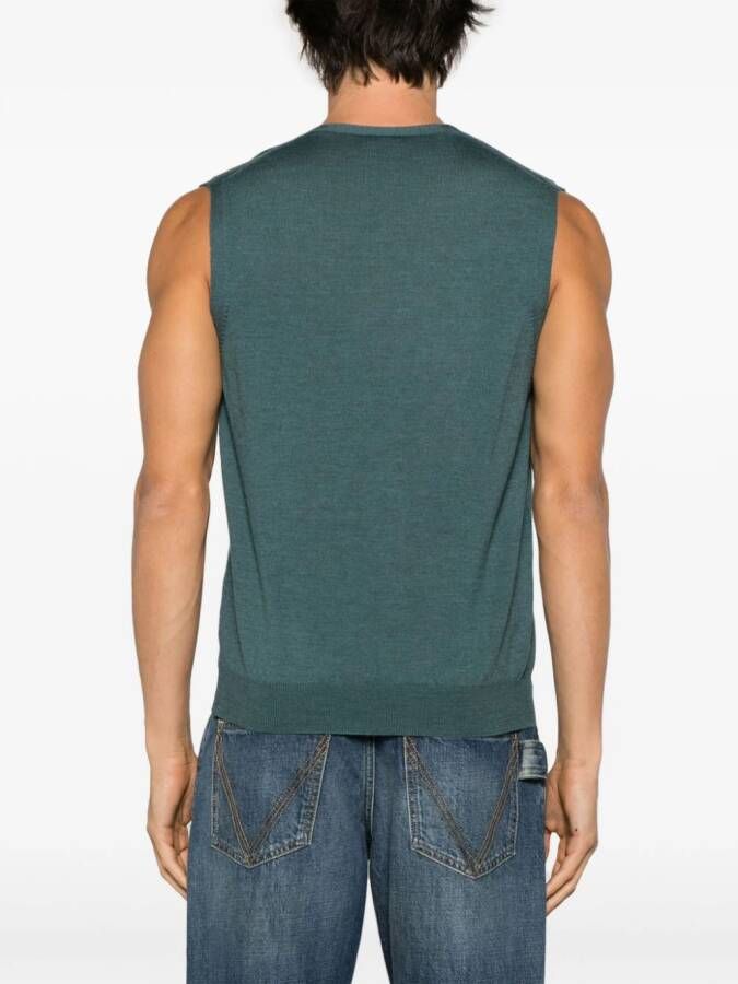 Barba Gebreide spencer Blauw