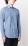 Barba Overhemd met geometrisch patroon Blauw - Thumbnail 3