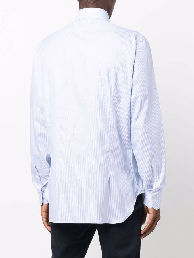 Barba Gestreept overhemd Blauw