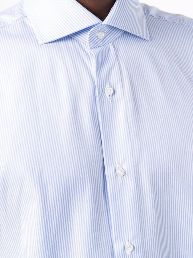 Barba Gestreept overhemd Blauw