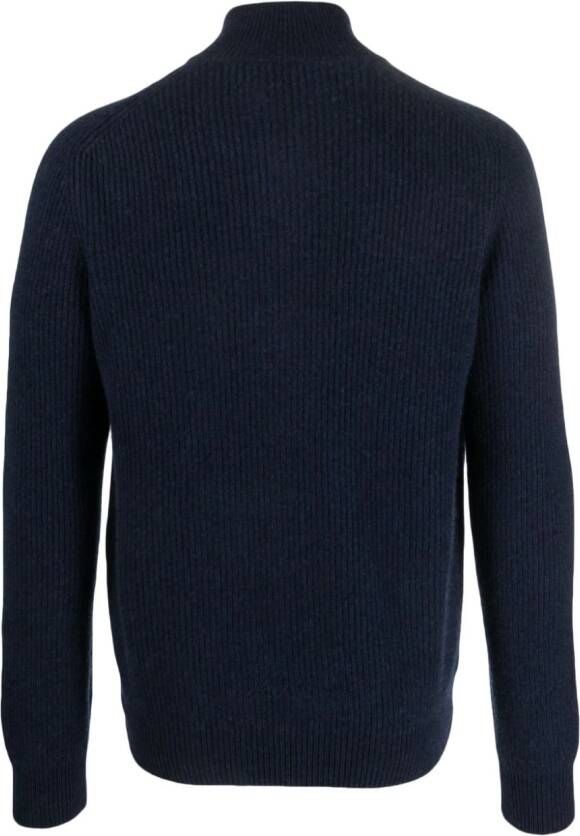 Barba Vest met rits Blauw