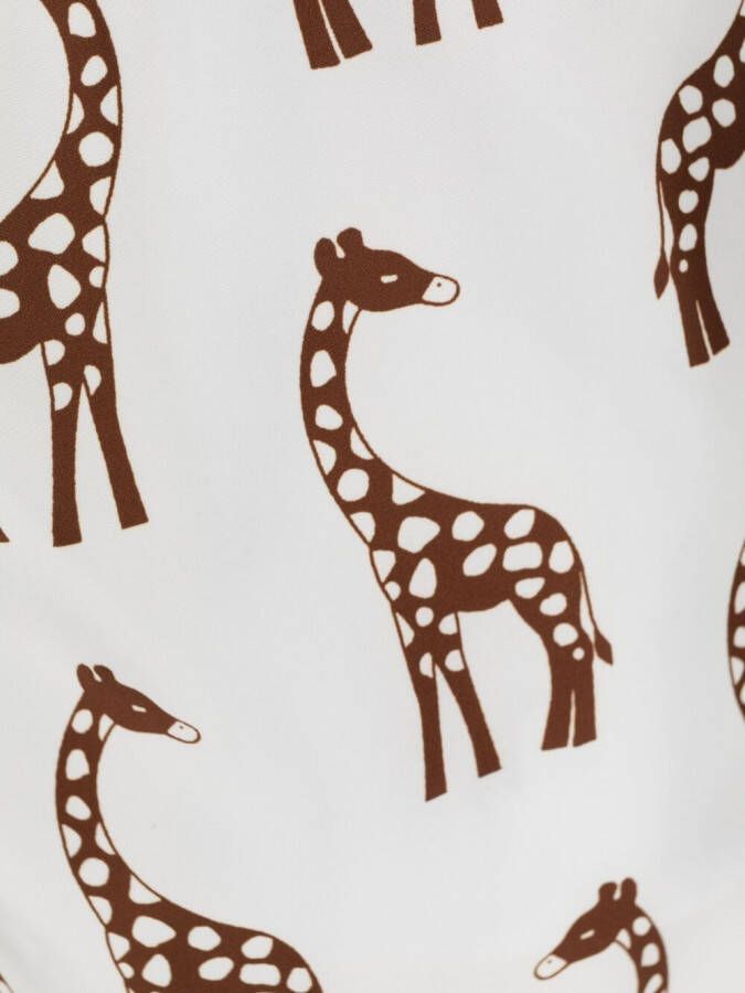 Barba Zwembroek met giraffeprint Wit