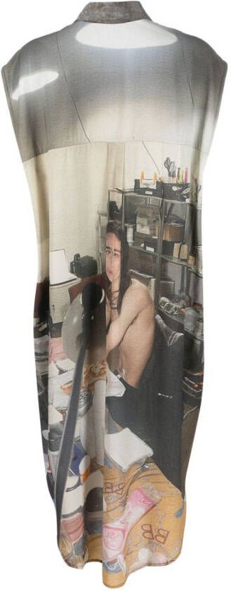 Barbara Bologna Jurk met print Grijs