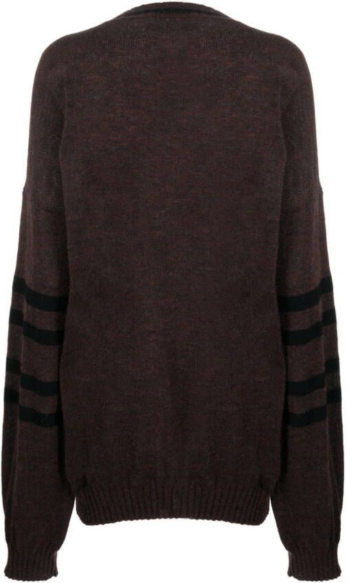 Barbara Bologna Trui met gestreept detail Bruin