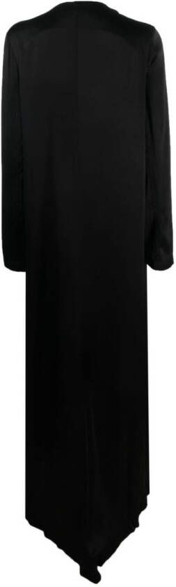 Barbara Bologna Maxi-jurk met V-hals Zwart