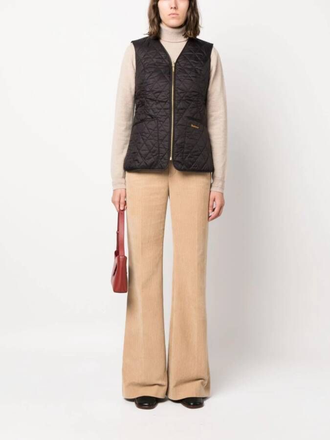 Barbour Bodywarmer met geborduurd logo Zwart