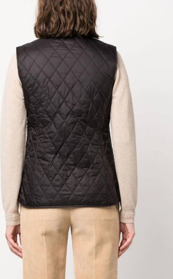 Barbour Bodywarmer met geborduurd logo Zwart