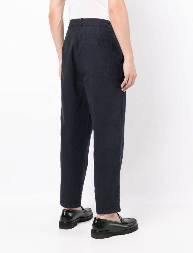 Barbour Broek met toelopende pijpen Blauw
