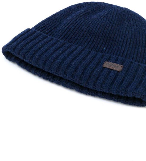 Barbour Carlton beanie Blauw