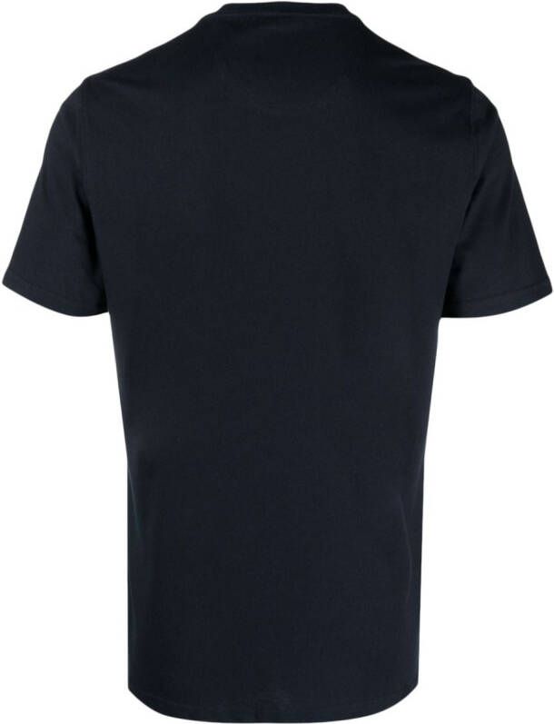 Barbour T-shirt met geborduurd logo Blauw
