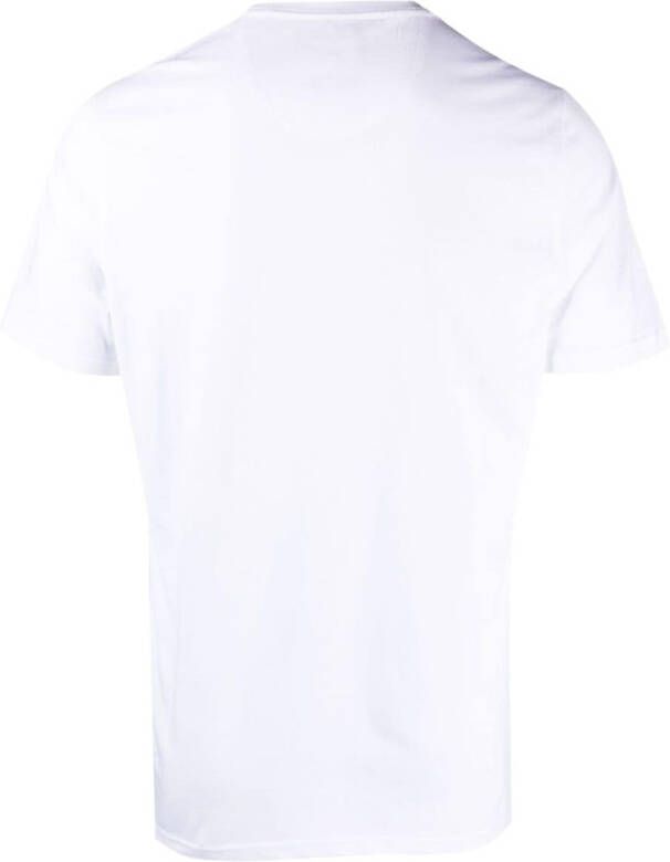 Barbour T-shirt met geborduurd logo Wit