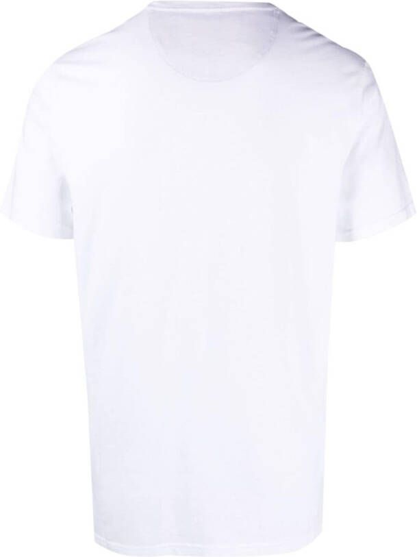 Barbour T-shirt met geborduurd logo Wit