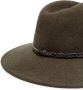 Barbour Fedora hoed met logo afwerking Groen - Thumbnail 2