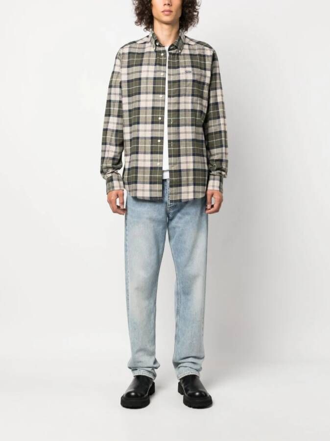 Barbour Geruit overhemd Groen