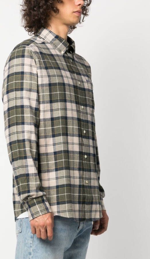 Barbour Geruit overhemd Groen