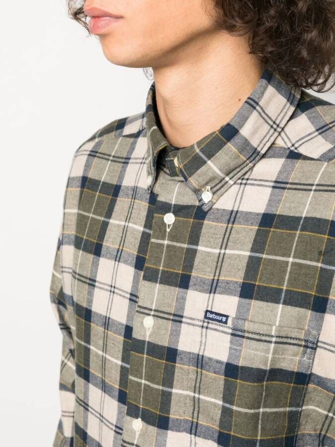 Barbour Geruit overhemd Groen