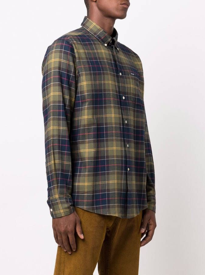 Barbour Geruit overhemd Groen