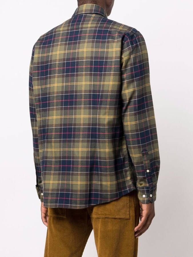 Barbour Geruit overhemd Groen