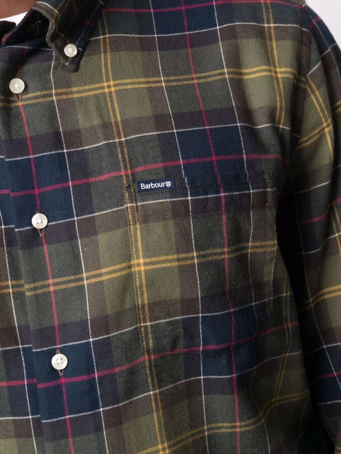 Barbour Geruit overhemd Groen