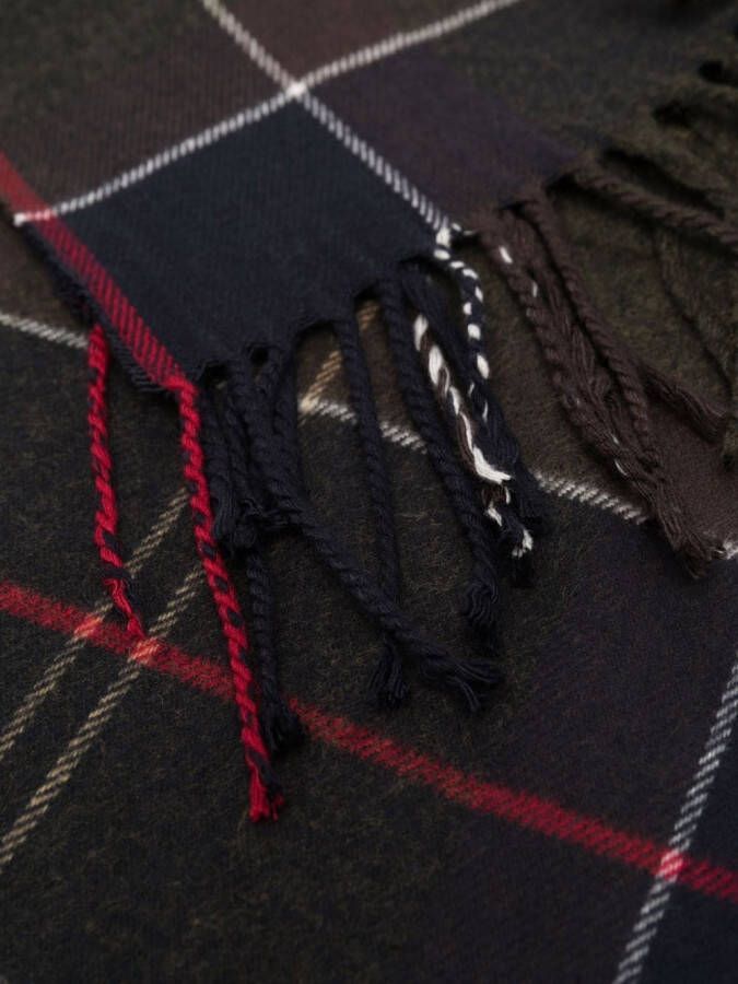 Barbour Geruite sjaal Blauw