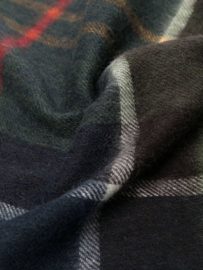 Barbour Geruite sjaal Groen