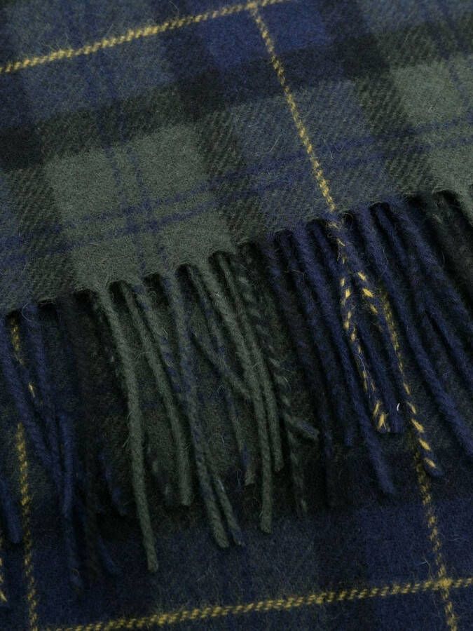 Barbour Sjaal met tartan ruit Groen