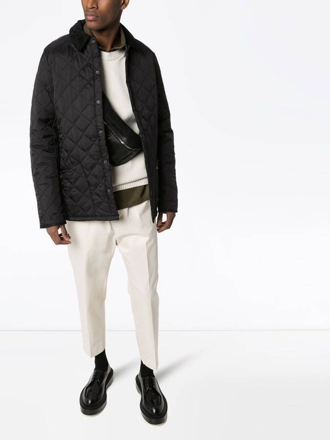 Barbour Gewatteerde jas Zwart
