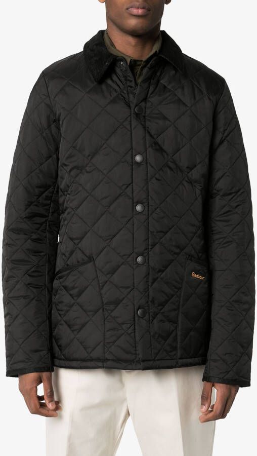 Barbour Gewatteerde jas Zwart