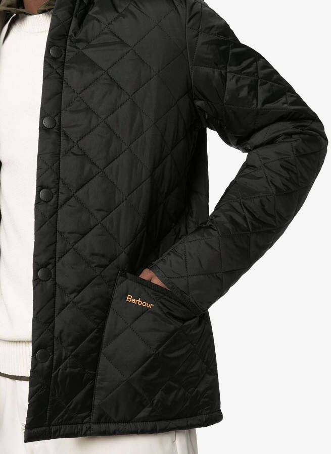 Barbour Gewatteerde jas Zwart