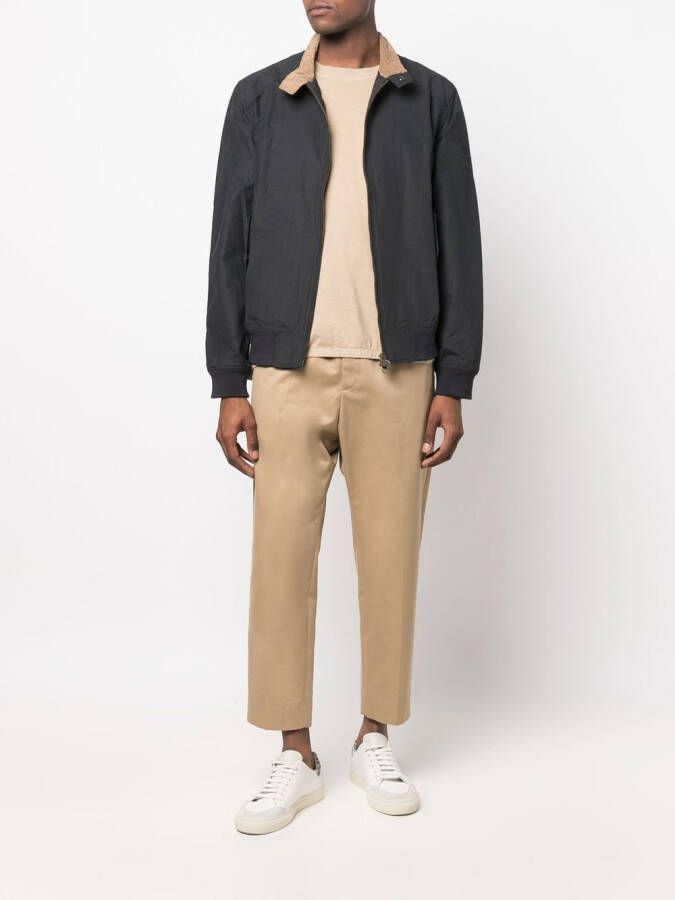 Barbour International Bomberjack Blauw