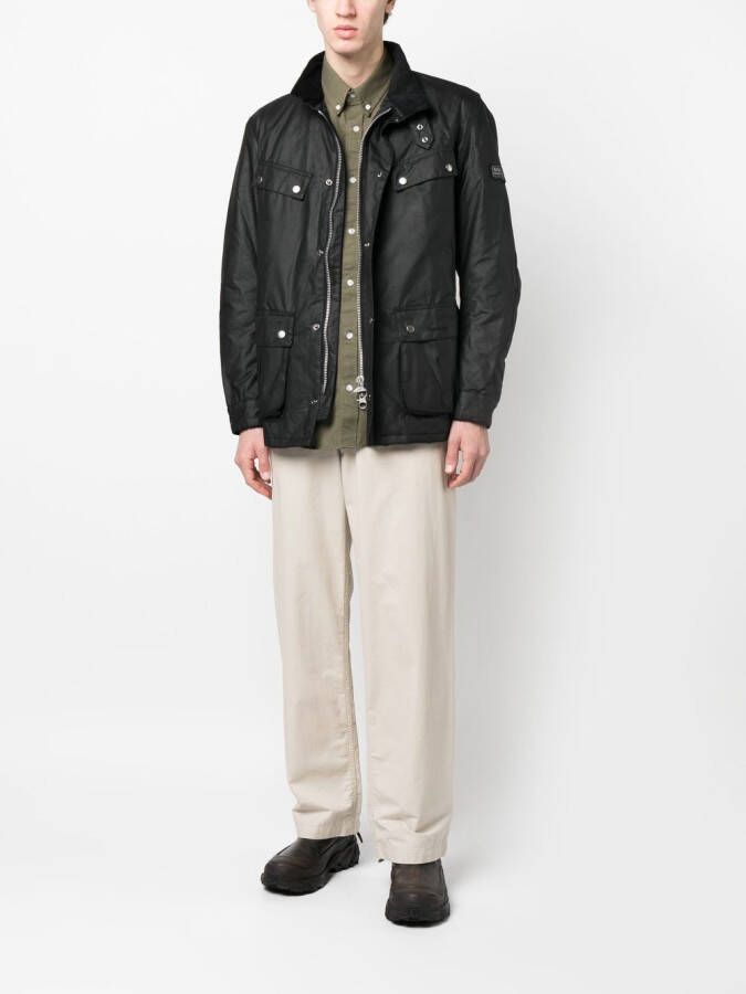 Barbour International Katoenen jack Zwart