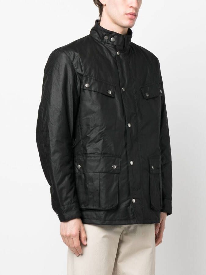 Barbour International Katoenen jack Zwart