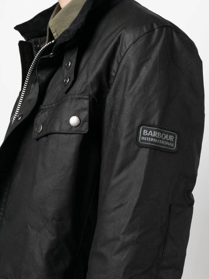 Barbour International Katoenen jack Zwart