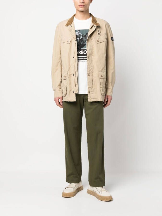 Barbour International Katoenen jack Beige