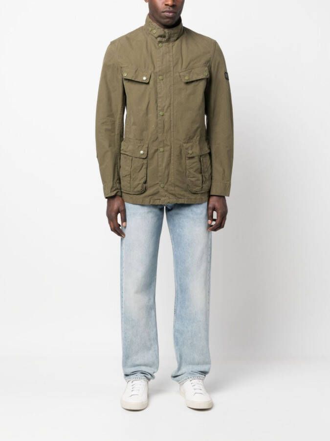 Barbour International Jack met logopatch Groen