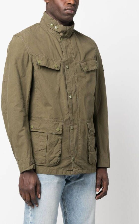 Barbour International Jack met logopatch Groen
