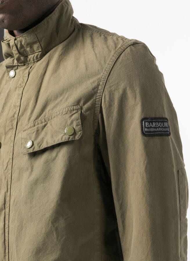 Barbour International Jack met logopatch Groen