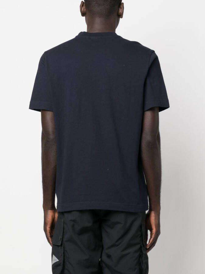 Barbour International T-shirt met logo Blauw