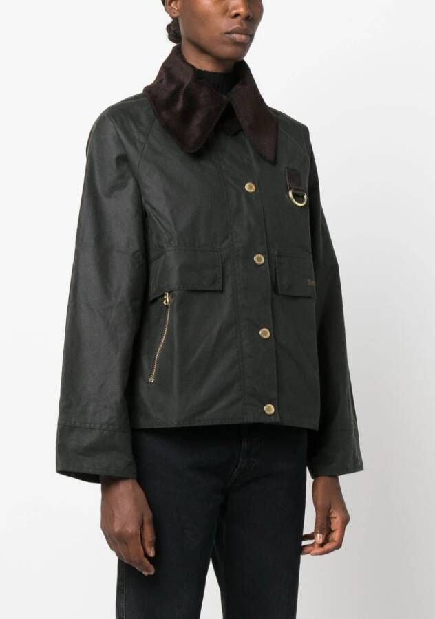 Barbour Jack met geborduurd logo Groen