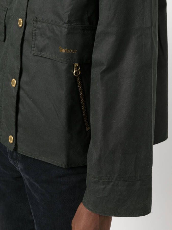 Barbour Jack met geborduurd logo Groen