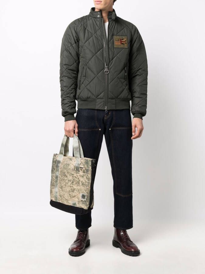 Barbour International Jack met logopatch Groen