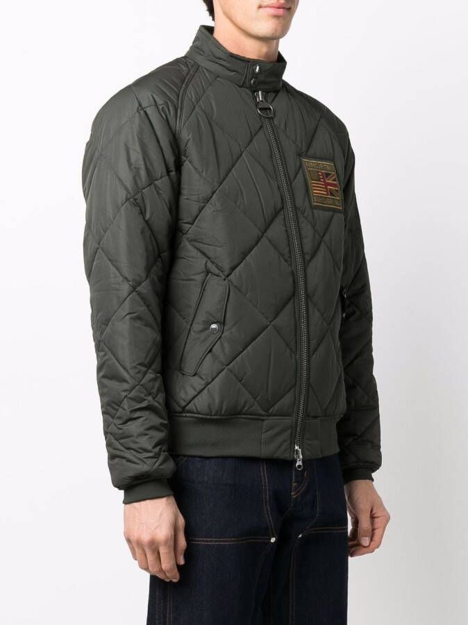 Barbour International Jack met logopatch Groen